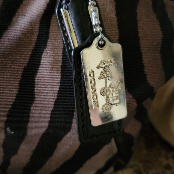 EUC Coach Satchel, animal print - Picture 4 of 12